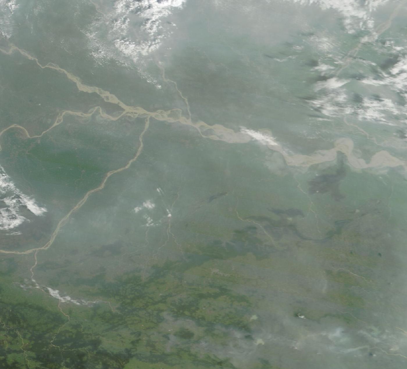 True colour satellite view of the region, 2026-10-05