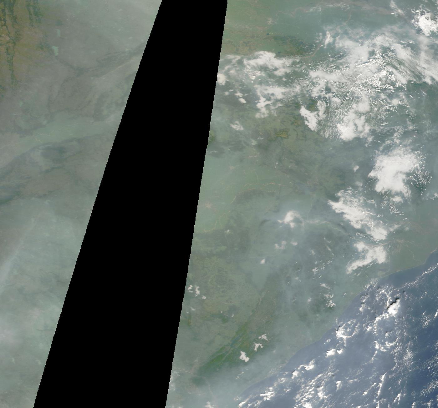 True colour satellite view of the region, 2026-10-11