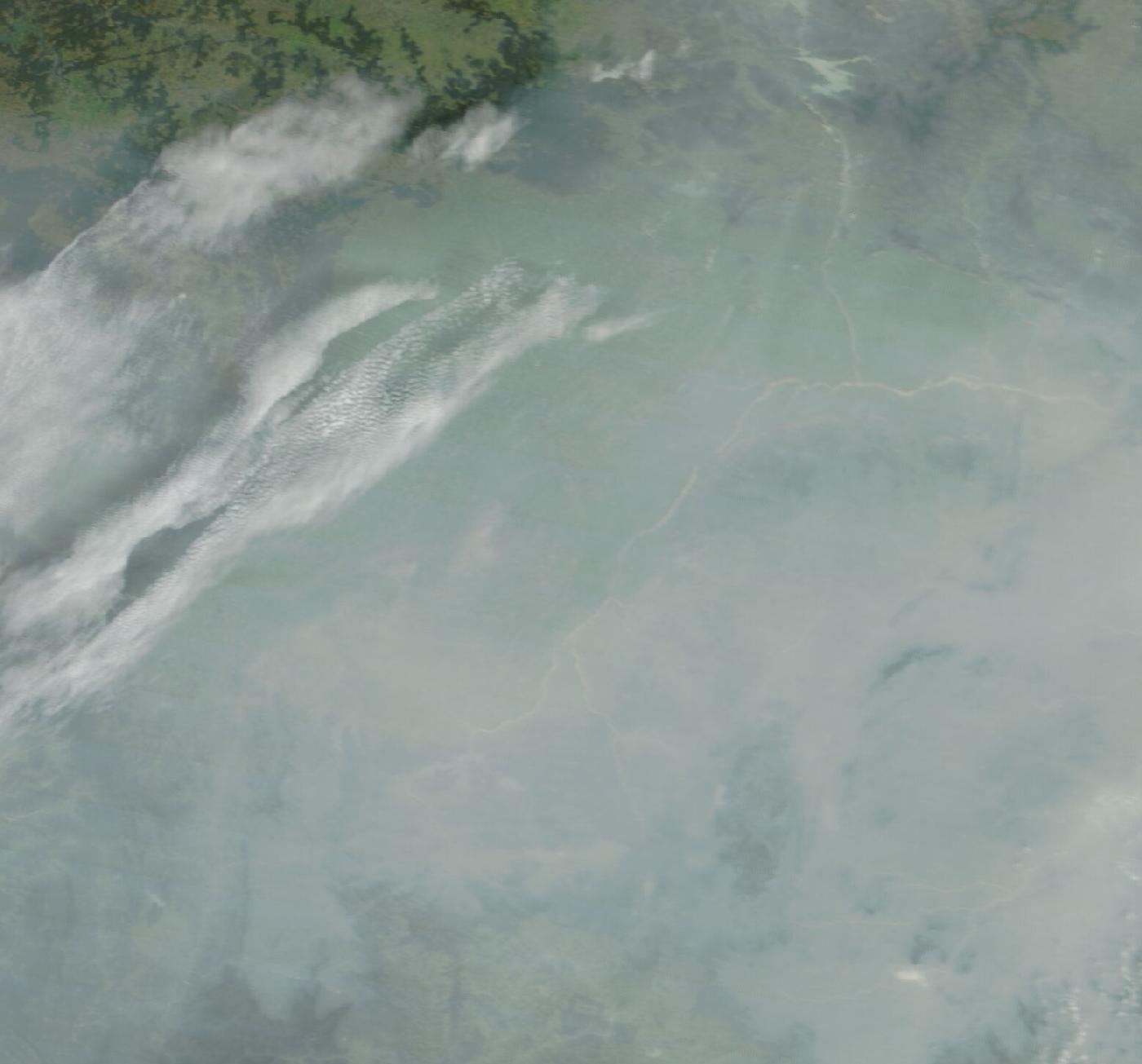 True colour satellite view of the region, 2026-10-05