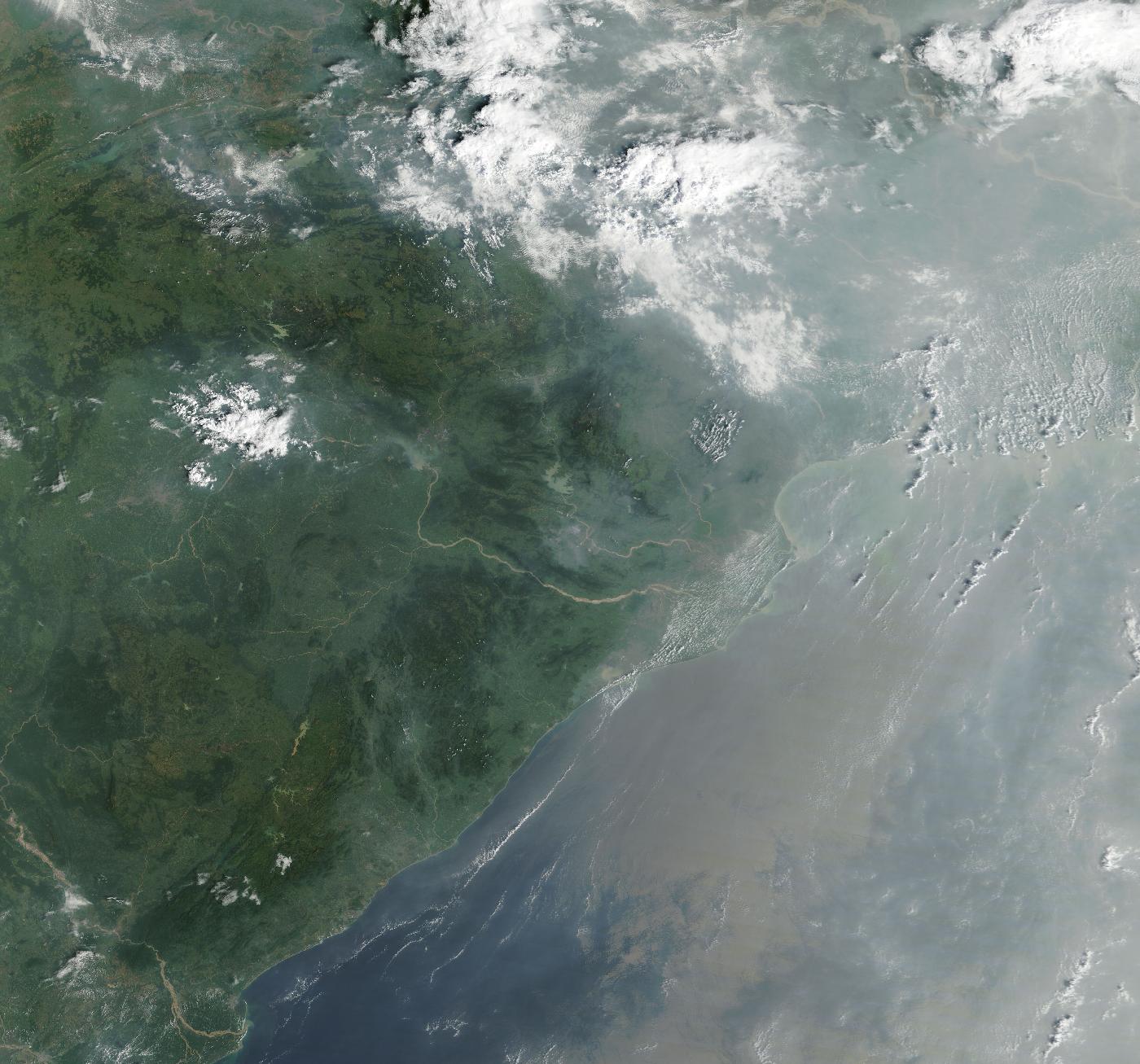 True colour satellite view of the region, 2026-10-07