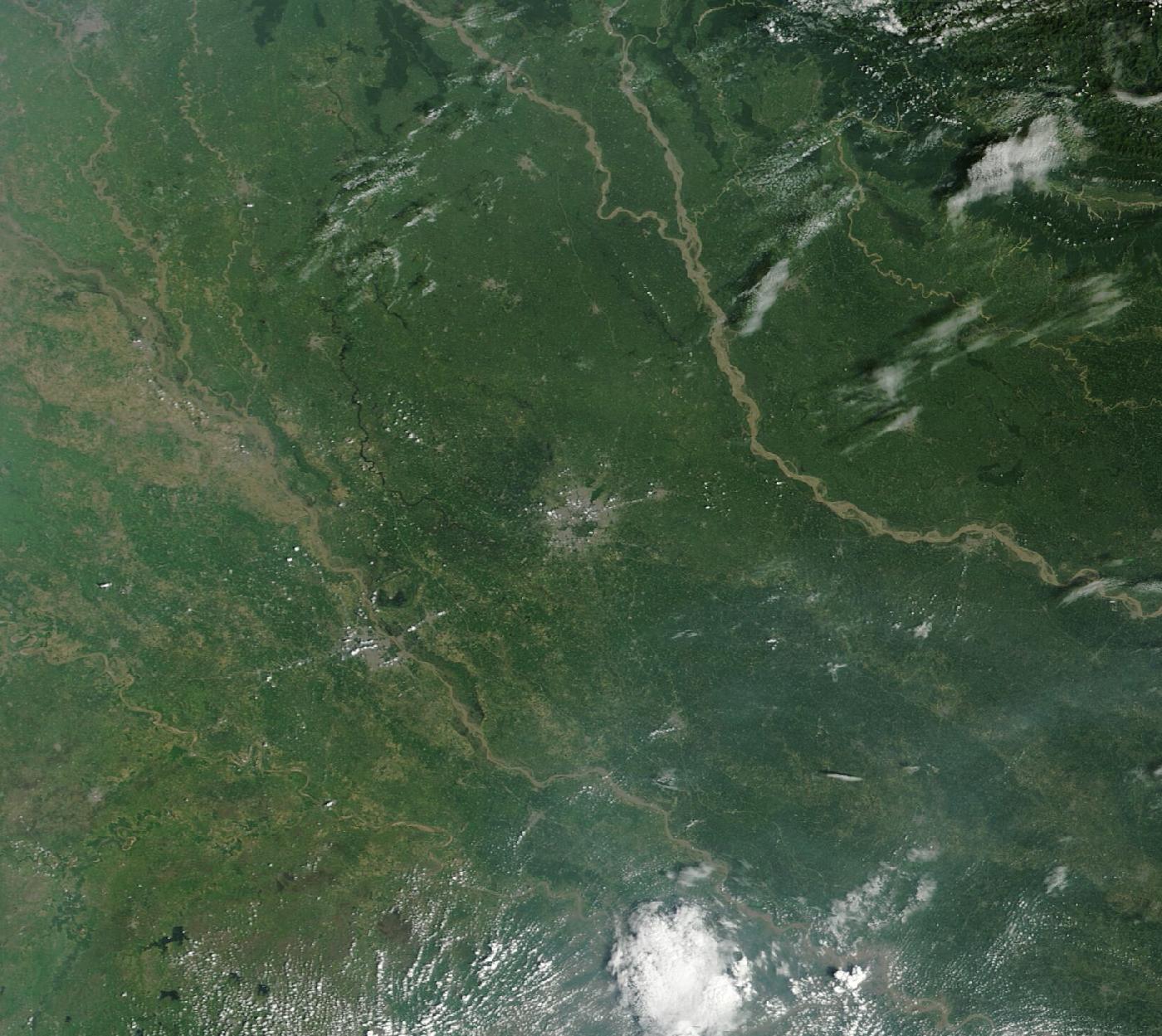 True colour satellite view of the region, 2026-09-22