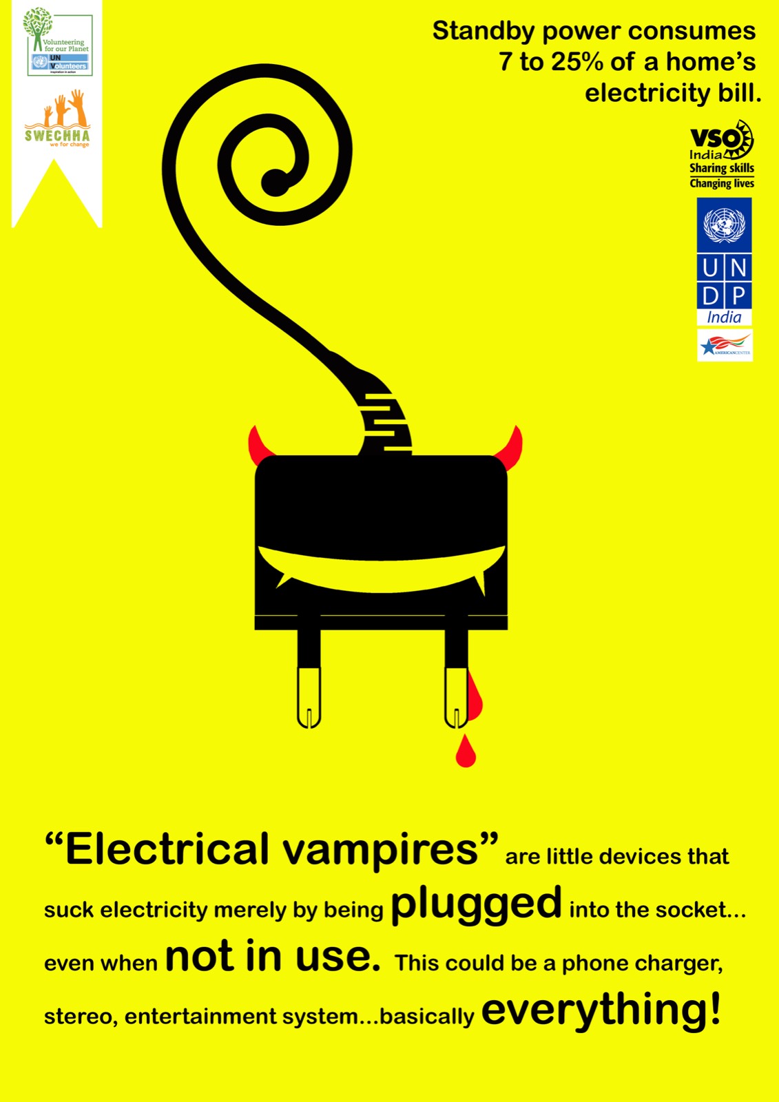 Electrical vampires &mdash; poster by Sandip Paul