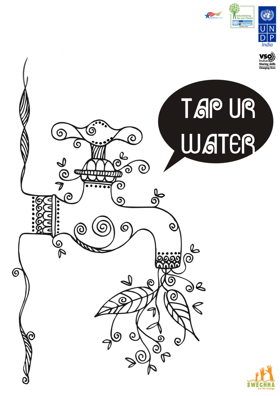 Tap ur water &mdash; poster by Sandip Paul