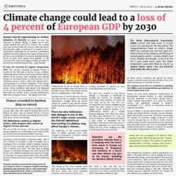 Climate crisis in the UK and Europe