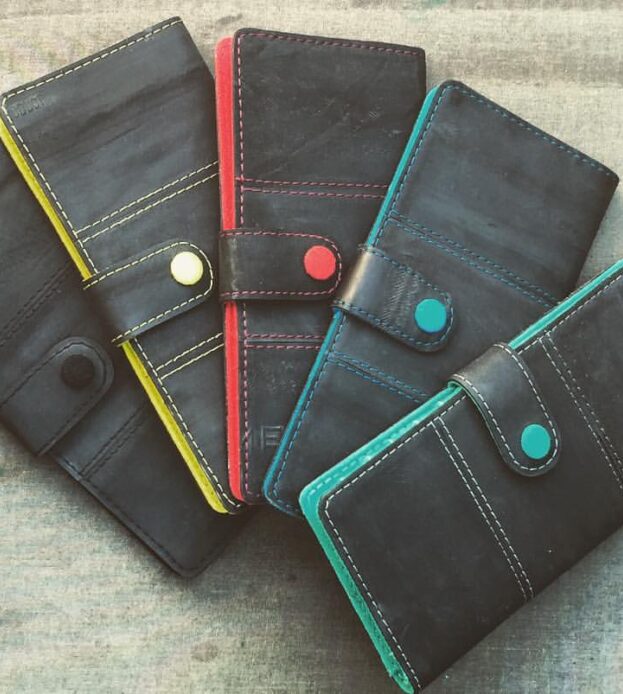 Upcycled Tyre Tube Wallets